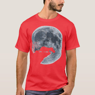 T-shirt Platypus Halloween Costume Lune Silhouette