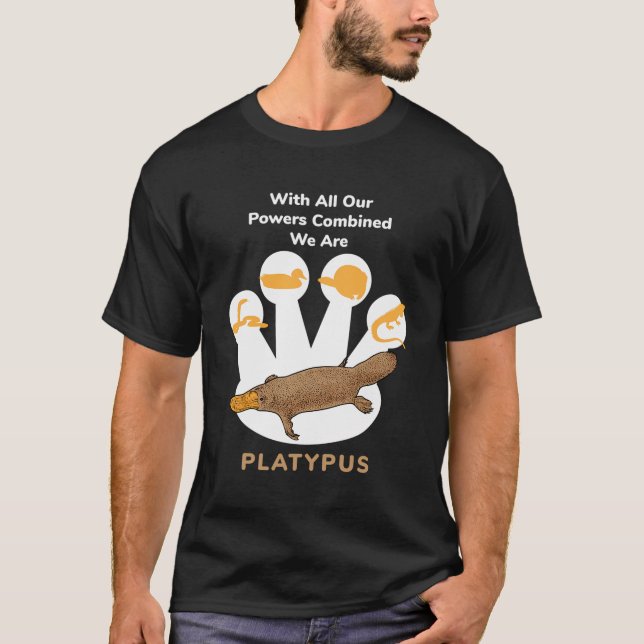 T-shirt Platypus Power combiné I Cute Platypus Australie (Devant)