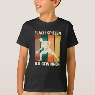 T-shirt Play Flat Win 11:0 Table Tennis Ball Ping Pong