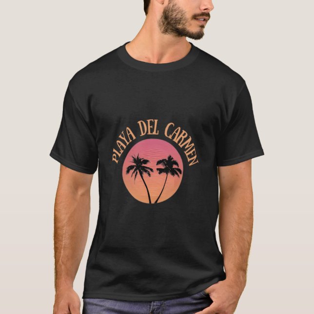 T-shirt Playa Del Car Mexico Caribbean Travel (Devant)