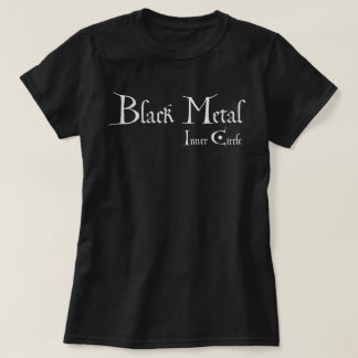 T-shirt Playera Círculo interior Metalizado negro.