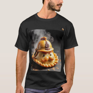 T-shirt playera con estampado "comandante empanadas"