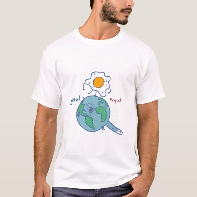 T-shirt Playera global fried (Devant)