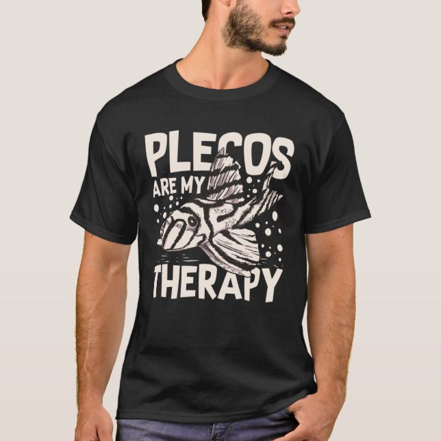 T-shirt Plecostomus Pleco Fish Aquarium Food Tank Zebra Ca (Devant)