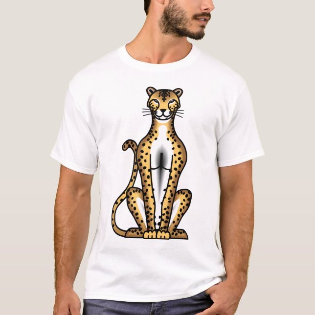 T-shirt Plein guépard (Devant)