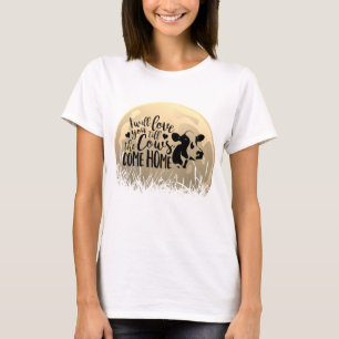 T-shirt Pleine lune Aimez-Vous Jusqu'À Ce Que Les Vaches R