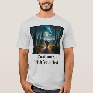 T-shirt Pleine lune Bigfoot Night Woods