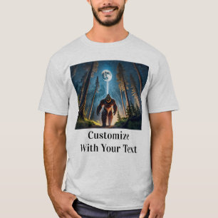 T-shirt Pleine lune Bigfoot Night Woods