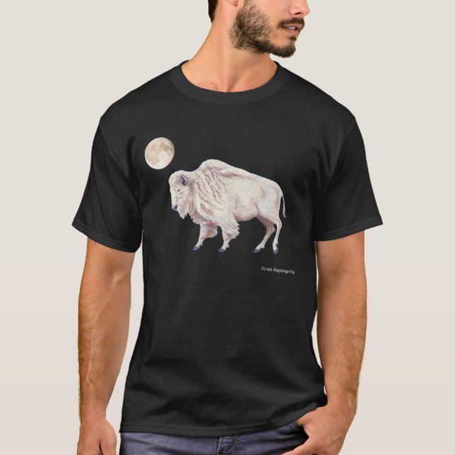 T-shirt Pleine lune blanche de Buffalo (Devant)