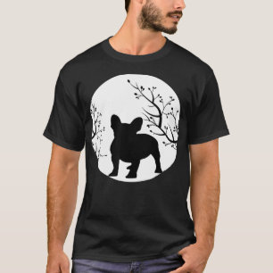 T-shirt Pleine lune de Chien de Chien de Chien de France H