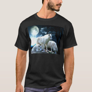 T-shirt Pleine lune de loup