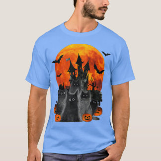 T-shirt Pleine lune Halloween Costume Chat noir sur Citrou