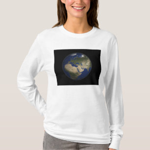 T-shirt Pleine vue de la terre de l'Afrique, de l'Europe,