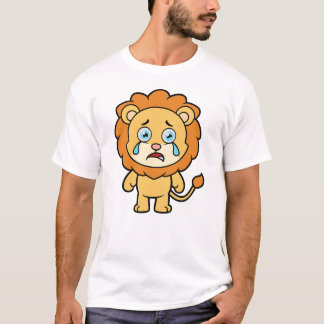 T-shirt Pleure de Lion, Joli Lion Caricature