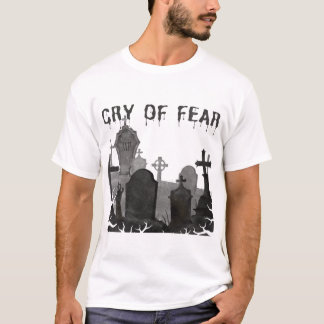 T-shirt Pleure De Peur Horreur Éffrayante Haunted Cool Jeu