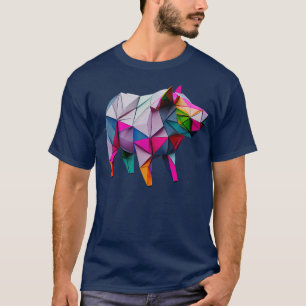 T-shirt Pliage amusant Origami Cochon1