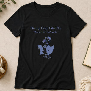 T-shirt Plongeant profondément dans l'océan des mots Conce