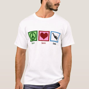 T-shirt Plongée à l'air d'amour de paix
