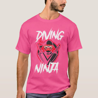T-shirt Plongée amusante Plongée Ninja Plongée sous-marine