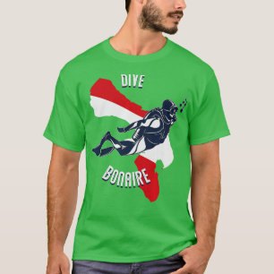 T-shirt Plongée Bonaire île des Caraïbes Plongée sous-mari