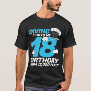 T-shirt Plongée dans My-New8th Birthday - Skydiving Birth