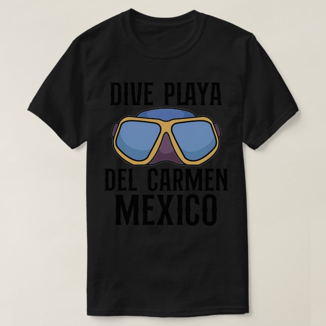 T-SHIRT PLONGÉE DE LA PLONGÉE PLAYA DEL CARMEN IDÉE CADEAU (Design devant)