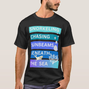 T-shirt Plongée en apnée poursuivant les rayons de soleil
