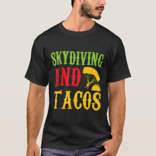 T-shirt Plongée en parachute et tacos amateurs d'animaux d