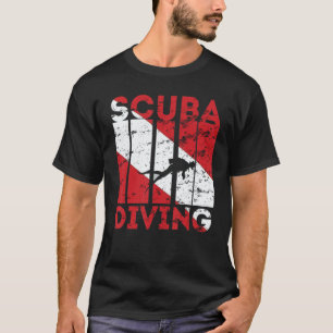 T-shirt Plongée en scaphandre Drapeau de plongée Plongeur
