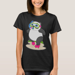 T-shirt Plongée en snorkel avec Panda