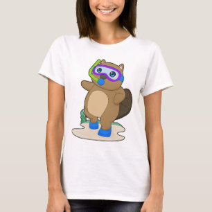 T-shirt Plongée en snorkel pour castor