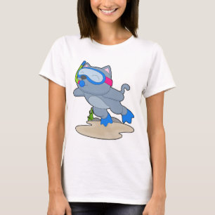 T-shirt Plongée en snorkel pour chats