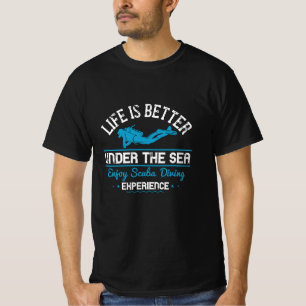 T-shirt Plongée - La Vie Est Mieux Sous La Mer