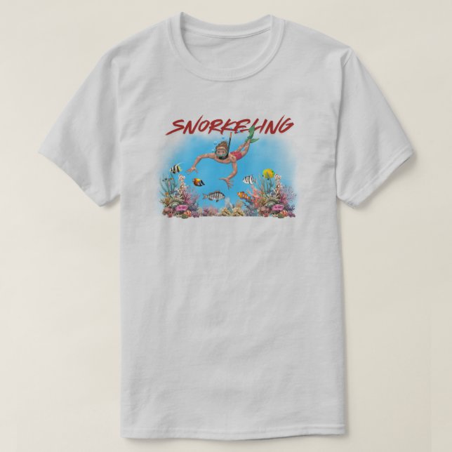 T-shirt plongée libre (Design devant)