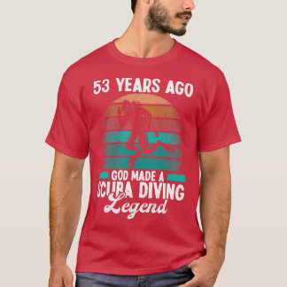 T-shirt Plongée Plongée 53 Ans Plongée 53 Anniversaire