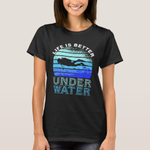 T-shirt Plongée plongée avec plongée avec tuba Vacances sp
