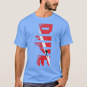 T-shirt Plongée Plongée Plongée Drapeau Drapeau Plongée Pl