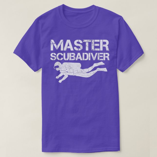 T-shirt Plongée Plongée Plongée Master Plongée Plongée Sou (Design devant)