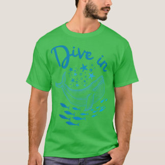 T-shirt Plongée Plongée Plongée Océan Amateurs Plongée Mer