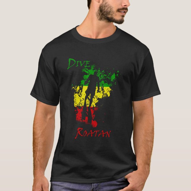 T-shirt Plongée Roatan Vacation Plongée (Devant)