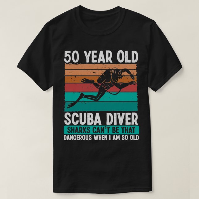 T-shirt Plongée sous-marine 50e anniversaire Idée pour plo (Design devant)
