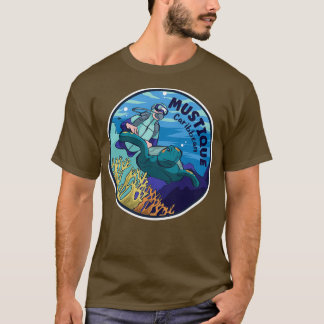 T-shirt Plongée Sous-Marine Dans Les Caraïbes Mustiques