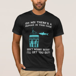 T-shirt Plongée sous-marine en cage à requin