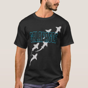T-shirt Plongée sous-marine Galapagos Requins dans les île