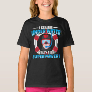 T-shirt Plongée sous-marine Je Respire sous l'eau Whats Y