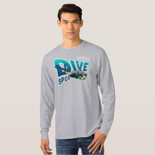 T-shirt Plongée sous-marine   Manches longues pour hommes