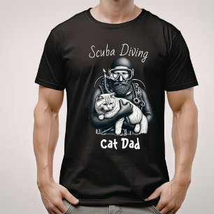 T-shirt Plongée sous-marine papa chat