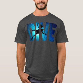 T-shirt Plongée sous-marine Plongeurs Ombre Profond Baigna