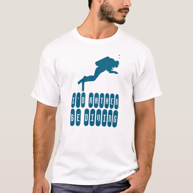 T-shirt Plongée sous-marine profonde plongée (Devant)