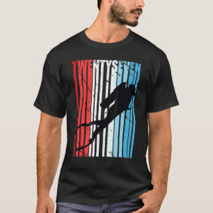 T-shirt Plongée sous-marine rétro 27e anniversaire Deep Se